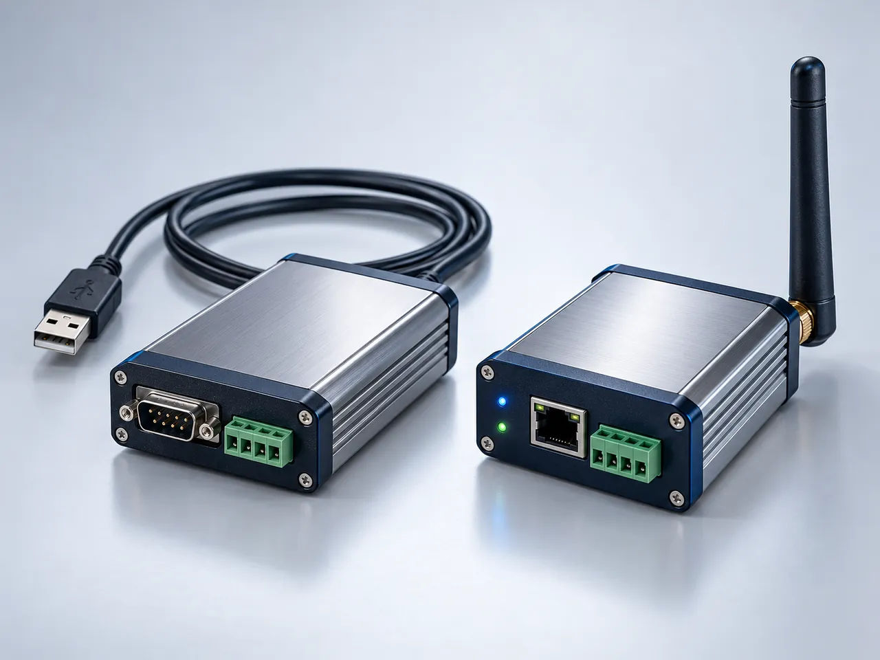 Concept visualisation: two industrial serial interface converters