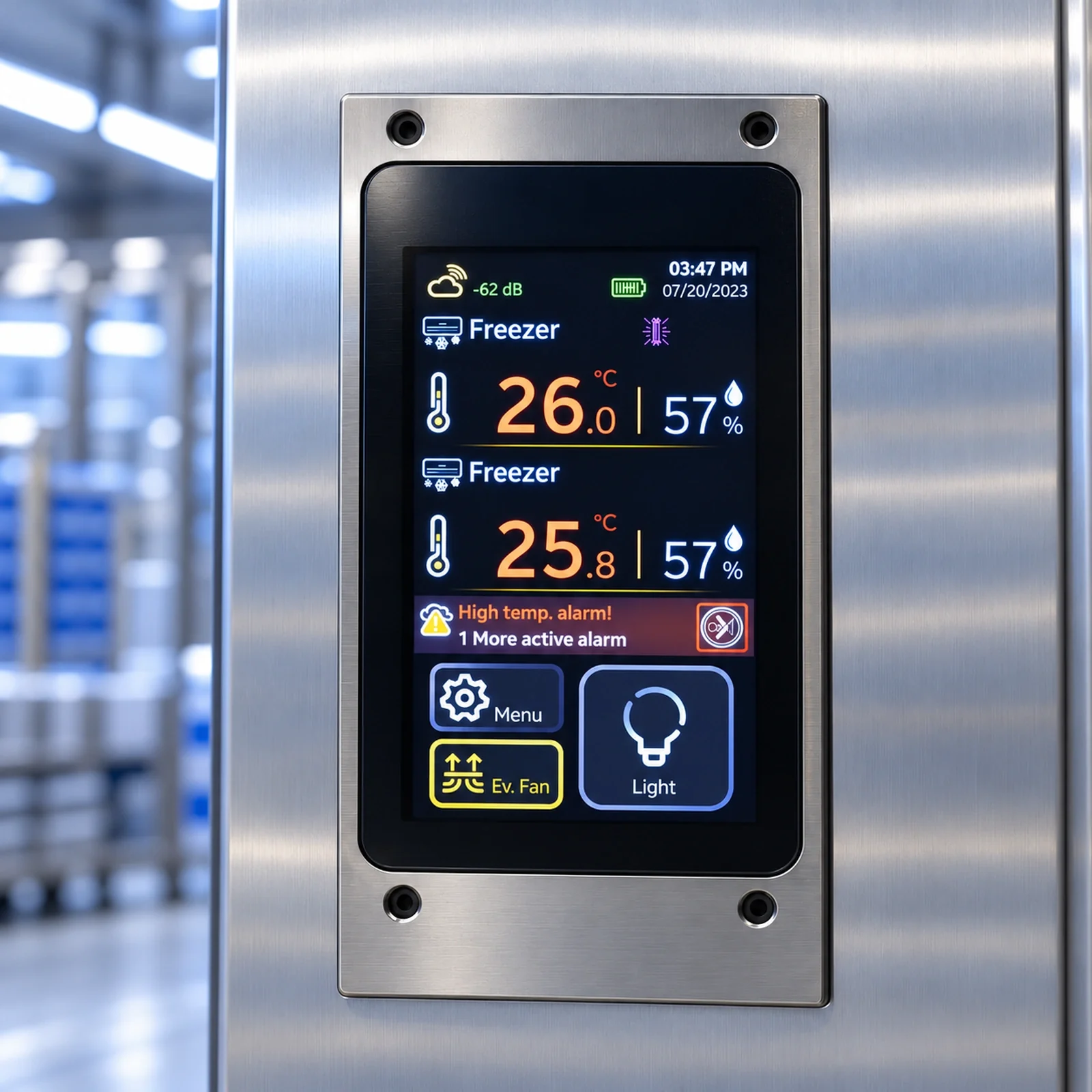 Dual-zone touchscreen controller